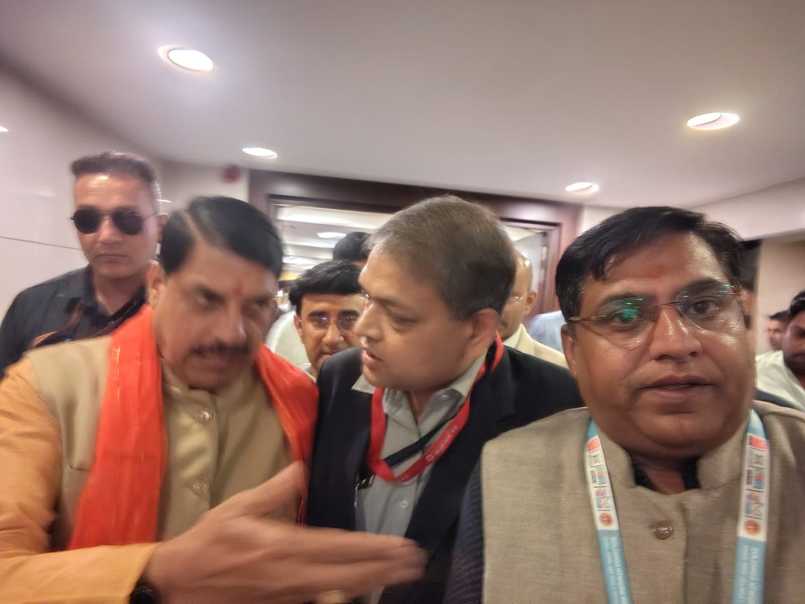 With Shri Mohan Yadav Ji - CM (Chief Minister) Of MP - During Discussion in one to one Business meet in MP Growth Conclave 2025 at Brilliante Convection Centre, Indore